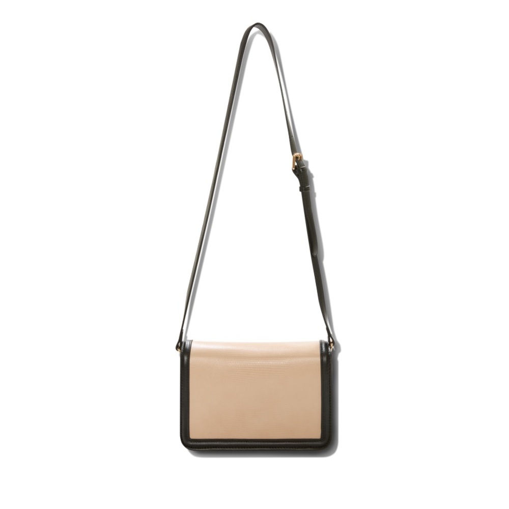 🖤 JULES KAE MIA Black & Cream Shoulder Bag With Rose Gold Tone Hardware - Picture 9 of 12